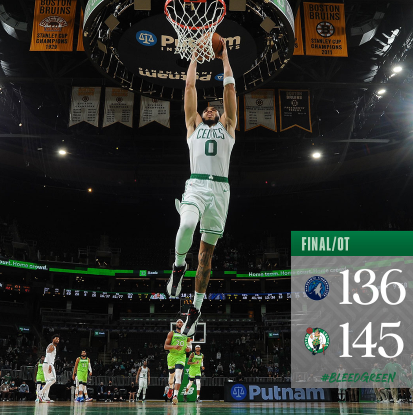 公牛力克浙江队，塔图姆扛起全队